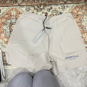 Fear of God Essentials Crinkle Nylon Men’s Running Shorts, Size XL, NWT